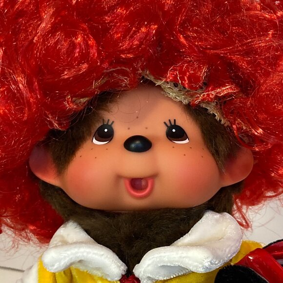 Monchhichi Ronald McDonald Red Yellow Clown Doll Plush Toy Sekiguchi Japan Tag - Picture 12 of 15
